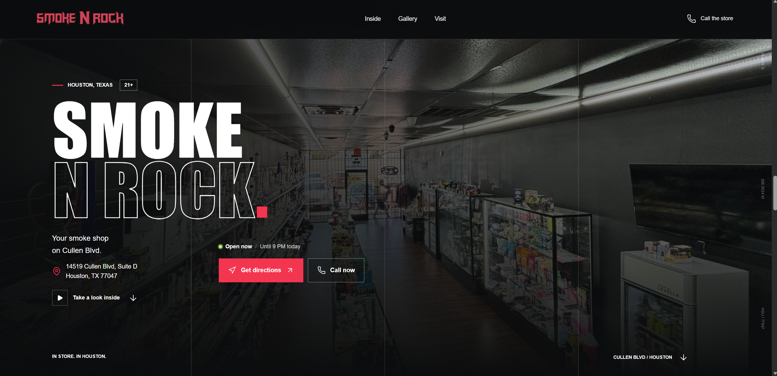 Smoke-N-Rock custom website by LOUD FORM
